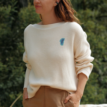 Load image into Gallery viewer, Jenni Kayne Exclusive Keep Tahoe Blue Boatneck Sweater
